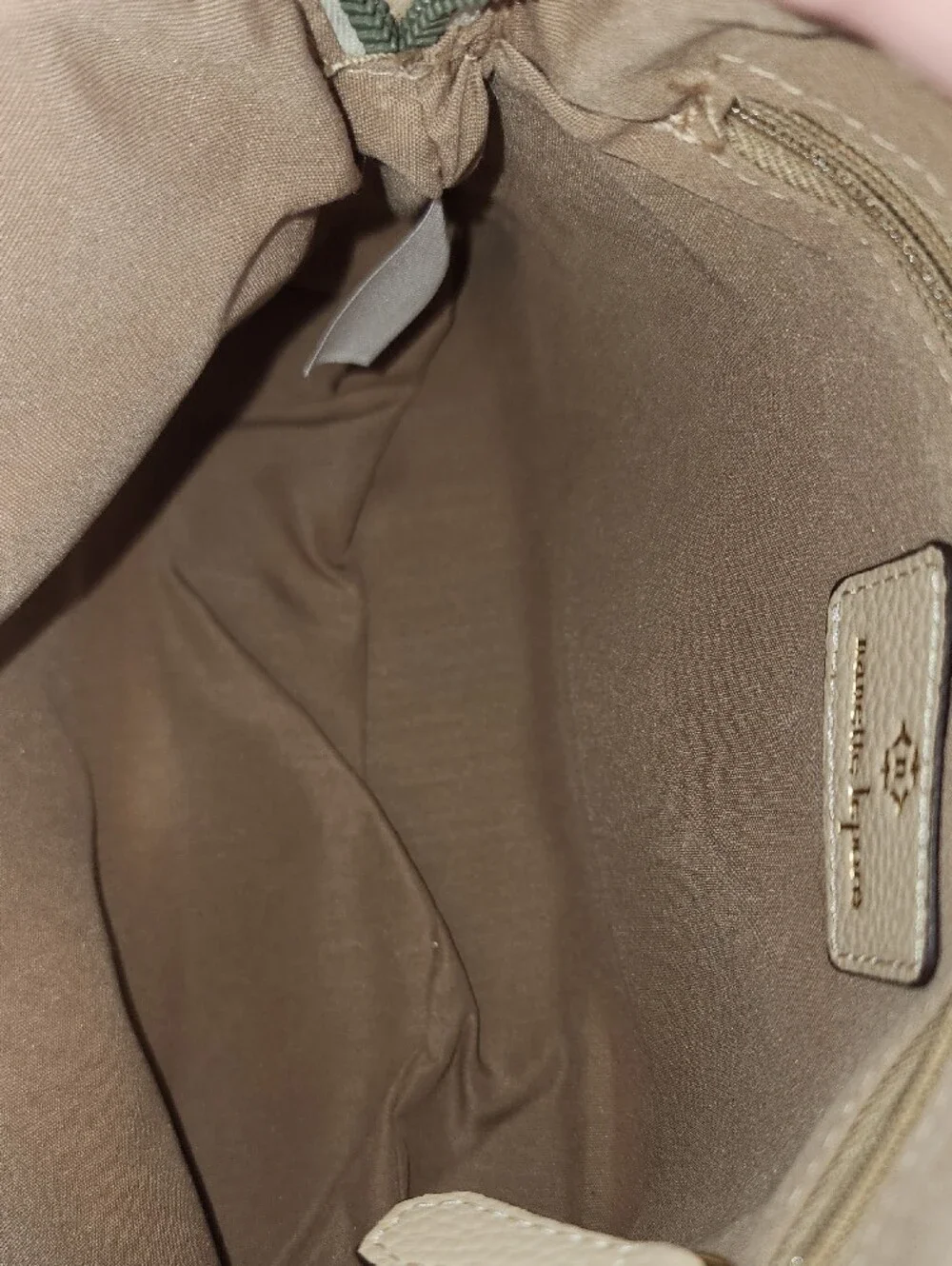 Nanette Lepore Cream and Beige Crossbody Bag